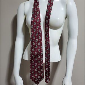 Peter Thomas by Superba Maroon & Green Silk Tie